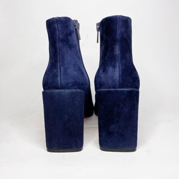 Louboutin Castarika Navy Suede Ankle Boots - Picture 5 of 9